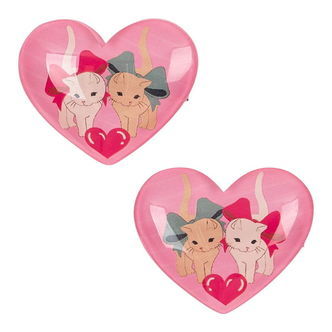 Konges Sløjd Hårspænder - 2-pak - Vilma - Bow Kitty