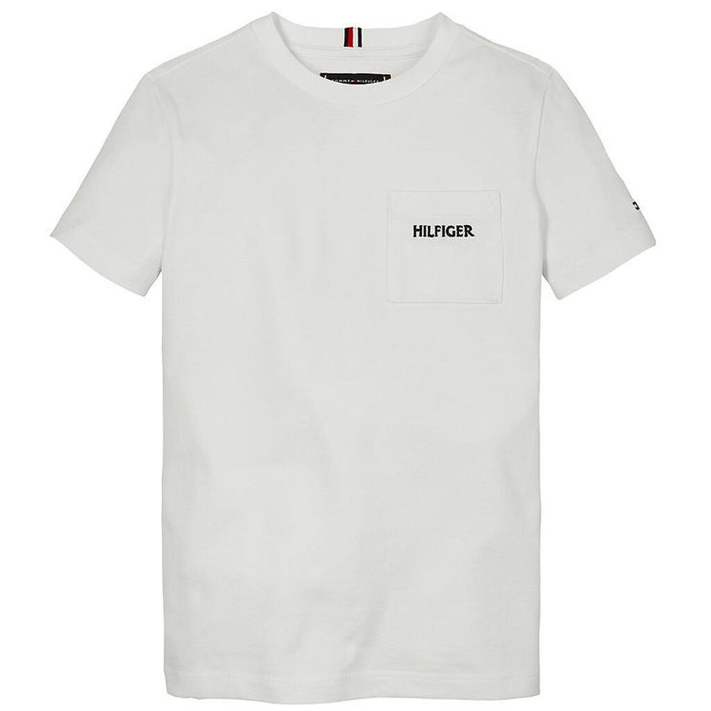 Tommy Hilfiger T-shirt - EMB - Hvid