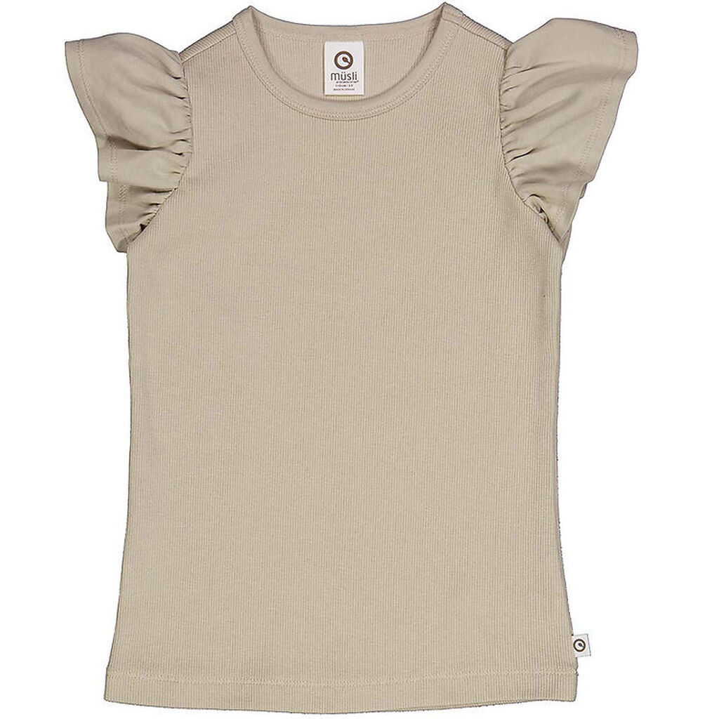 Müsli T-shirt - Rib - Cozy Me - Cashmere