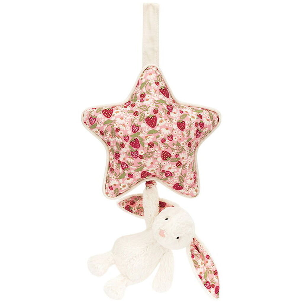 Jellycat Musikuro - 30x19 cm - Blossom Cream Kanin - Bær