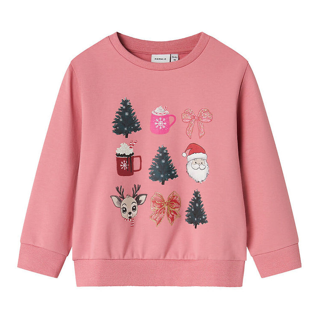 Name It Sweatshirt - NmfRomia - Wild Rose