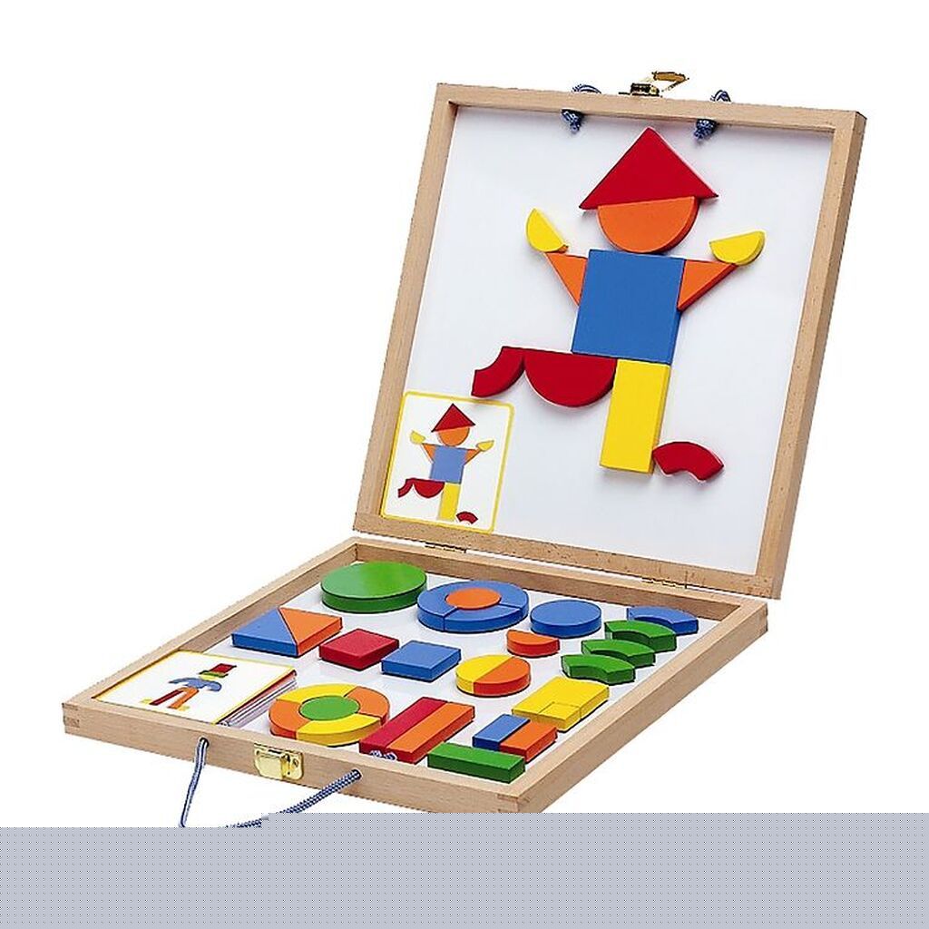 Djeco Magneter m. Kuffert - 42 stk. - Geoform