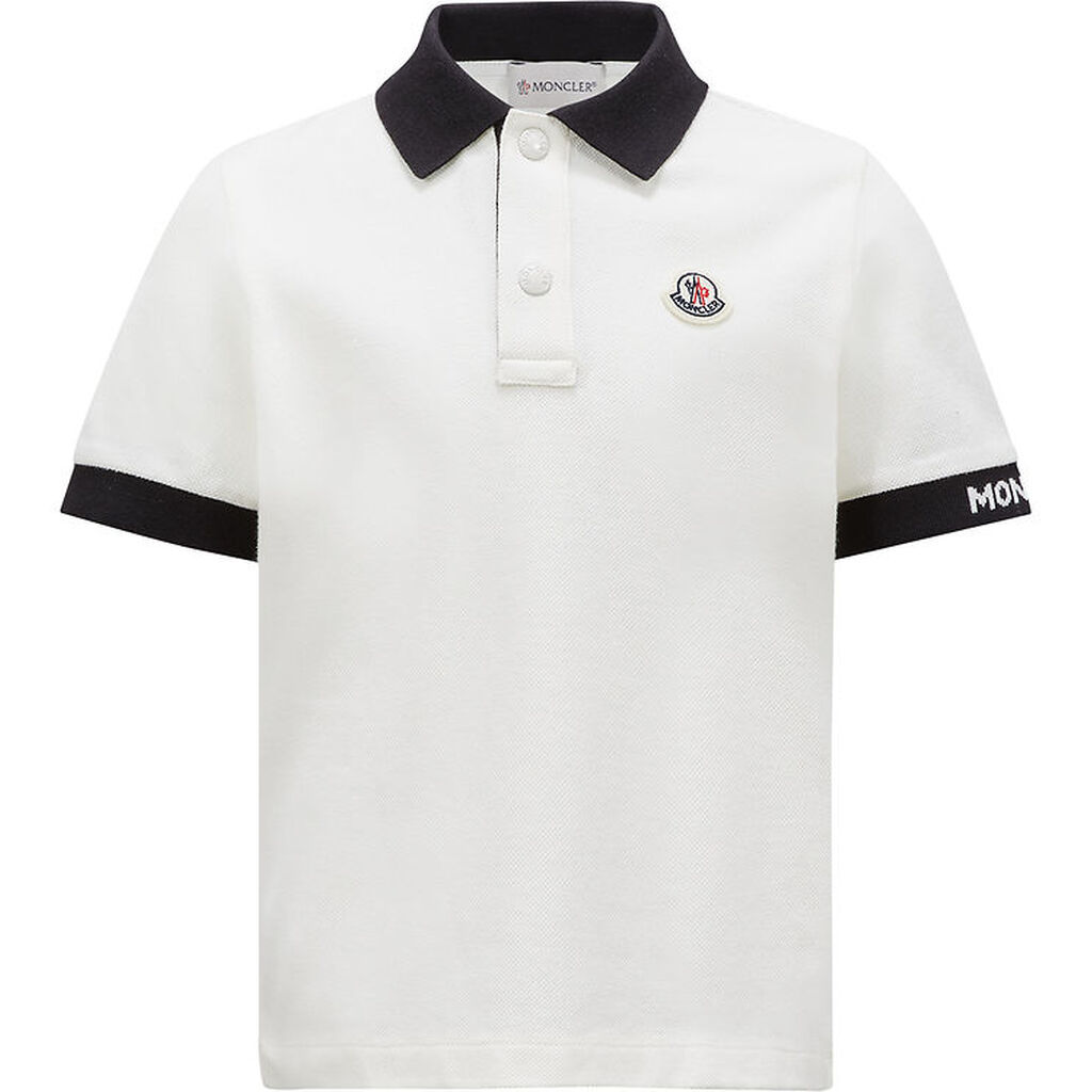 Moncler Polo - Hvid m. Sort