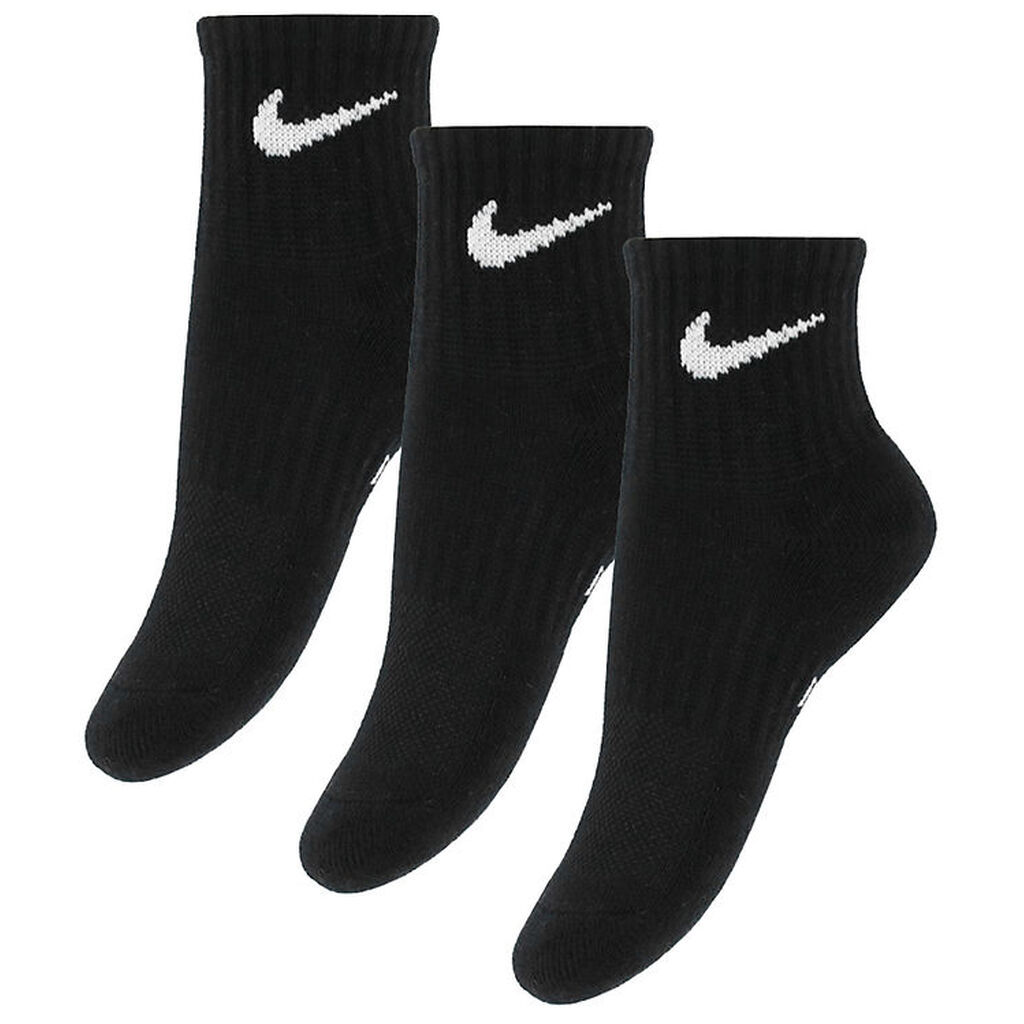 Nike Ankelstrømper - Cushioned - Dri-Fit - 3-pak - Sort