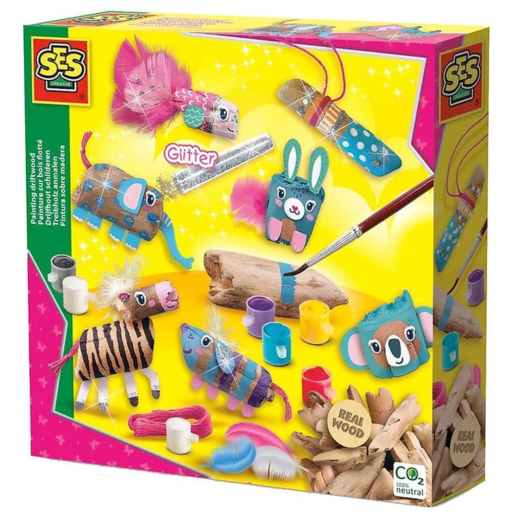 SES Creative Kreasæt - Mal Drivtømmer