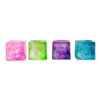 Scrunchems Legetøj - Glitter Sugar Cube - Assorteret