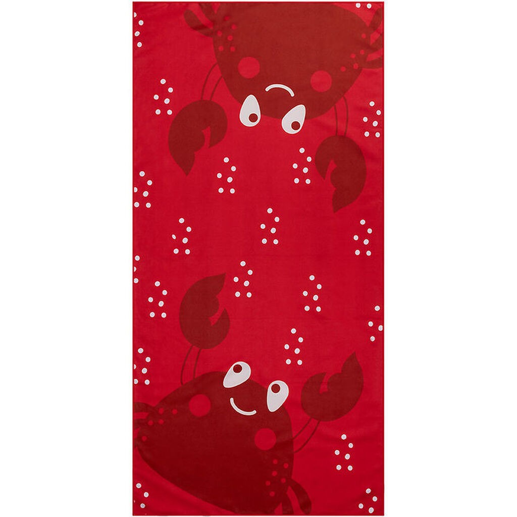 Swim Essentials Håndklæde - Microfiber - 135x65 cm - Red Crab