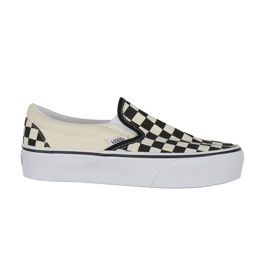 Vans Sko - Classic Slip-On - Checkerboard - Sort/Off White