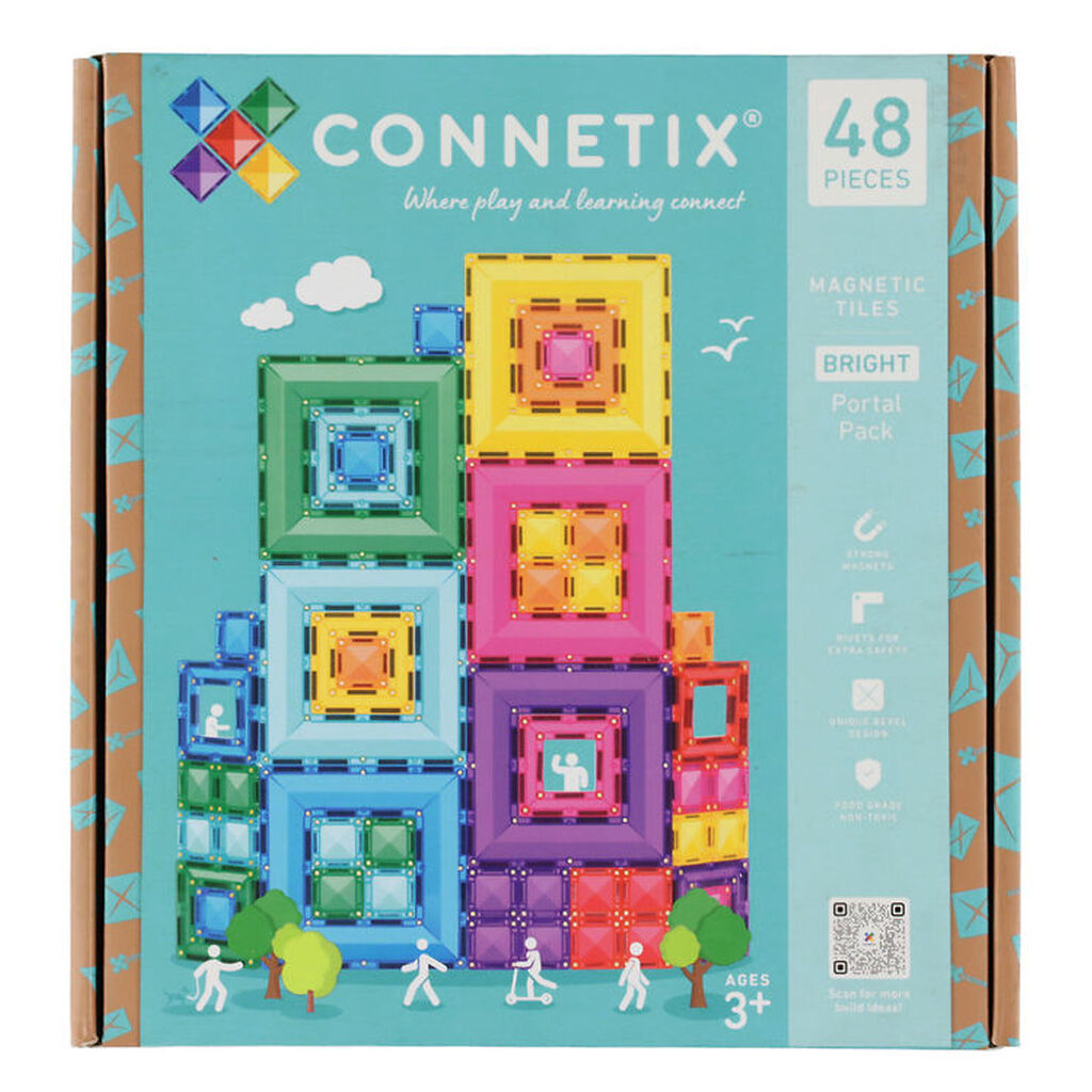Connetix Magnetsæt - 48 Dele - Bright Portal Pack