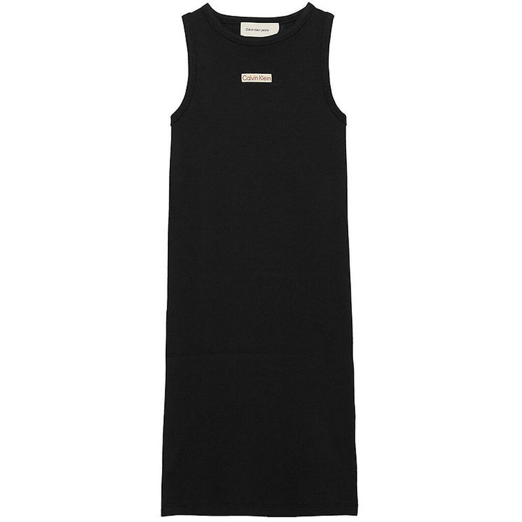 Calvin Klein Kjole - Rib Sleeveless - Ck Black