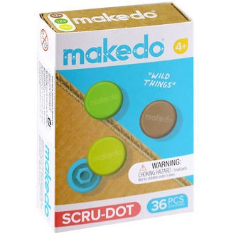 MakeDo Værktøj til Pap - Scru-Dot - 36 Dele - Wild Things