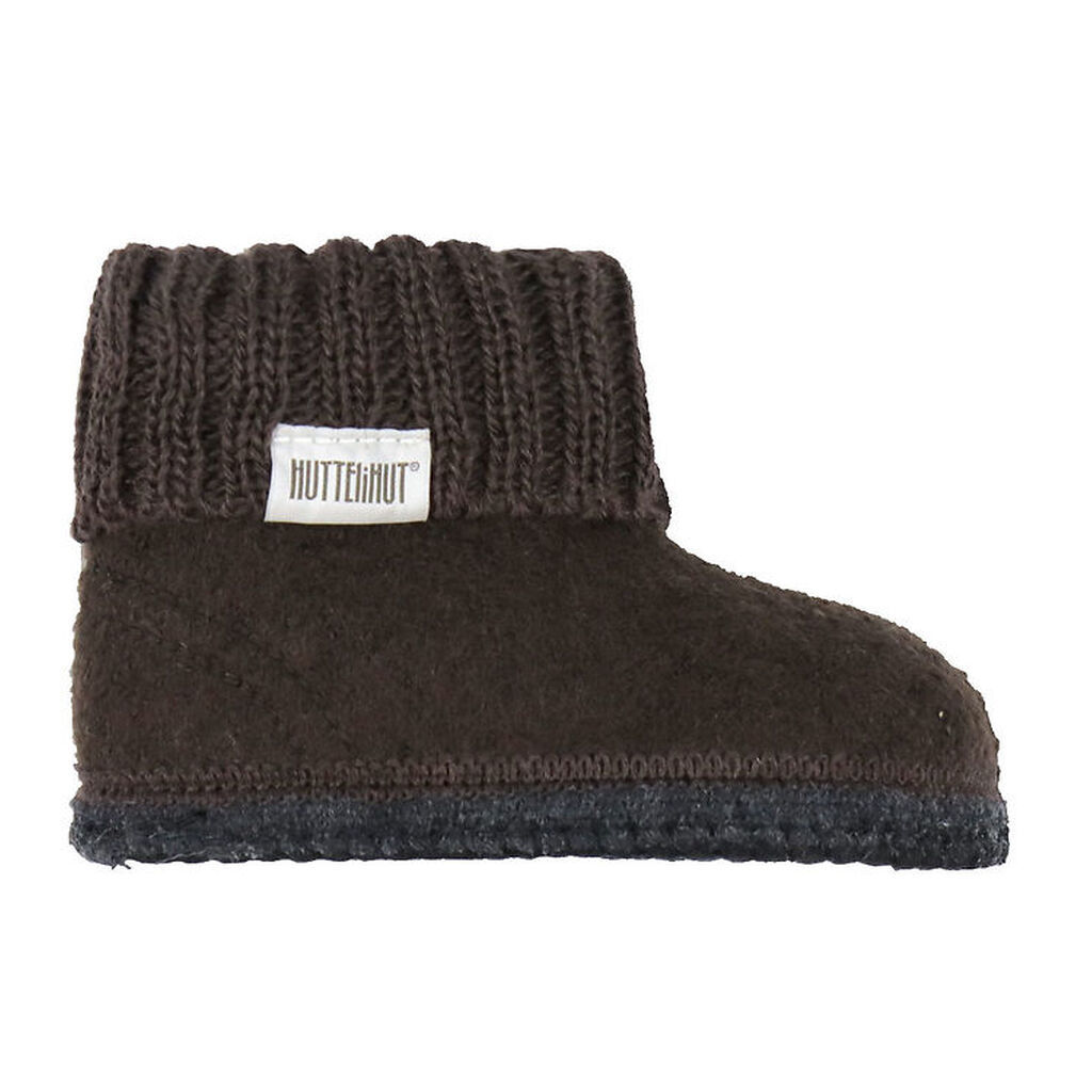 Huttelihut Hjemmesko - Uld - Coffee Bean