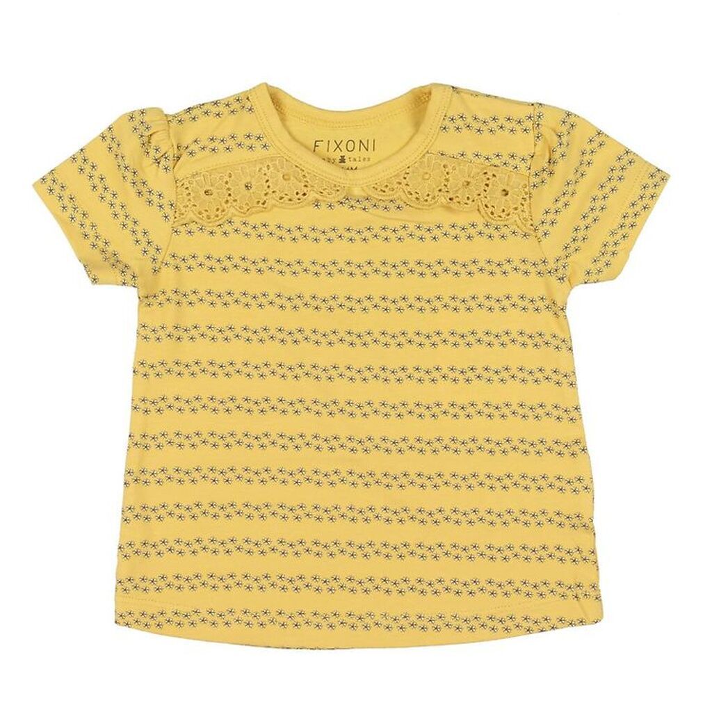 Fixoni T-shirt - Rattan m. Blomster