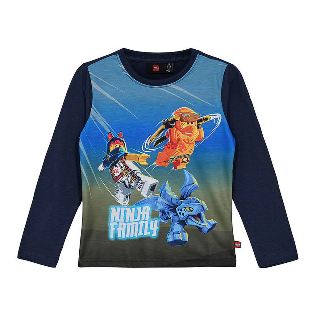 LEGOÂ® Ninjago Bluse - LWTano 618 - Dark Navy m. Print