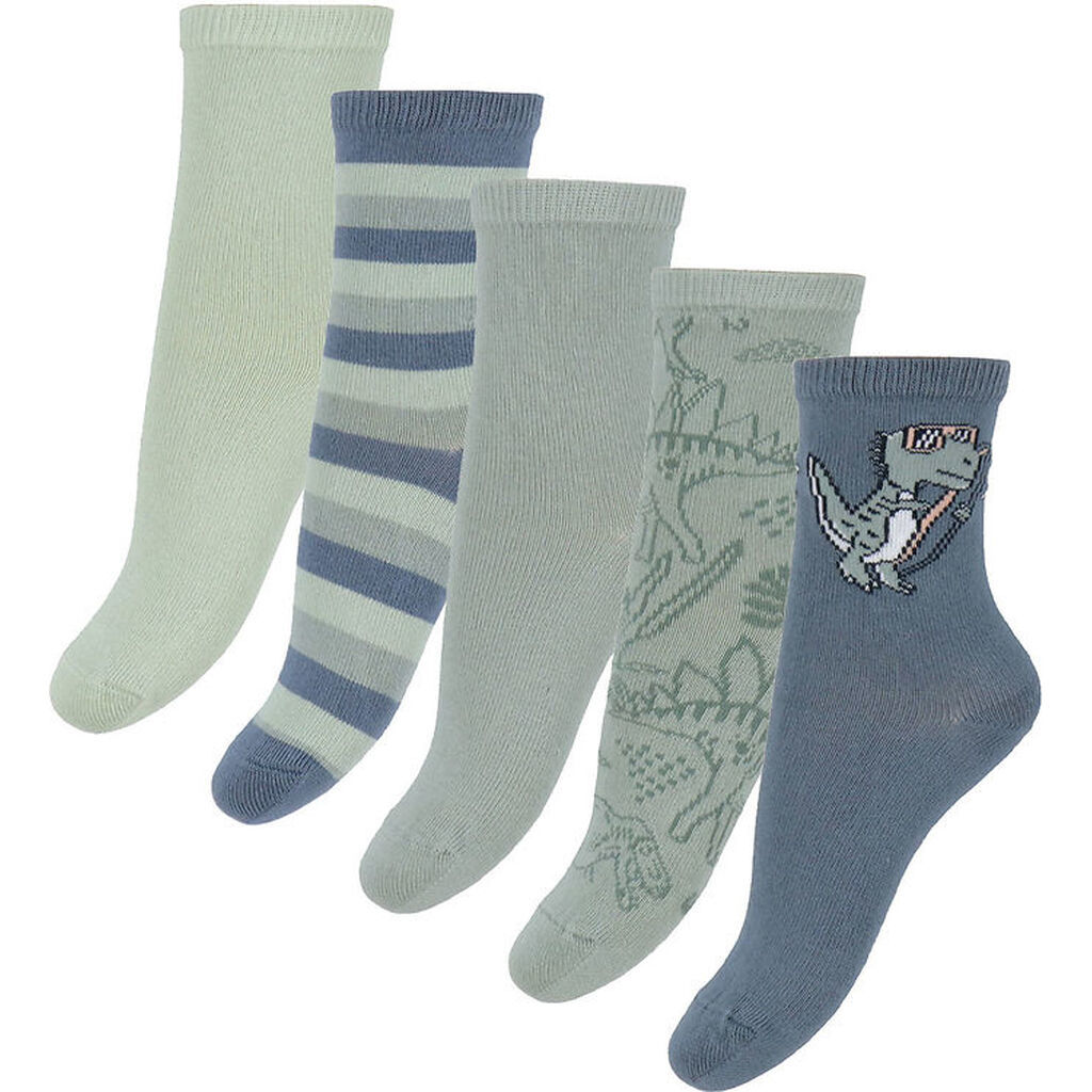 Name It Strømper - 5-Pak - NmmVagn - Blue Mirage