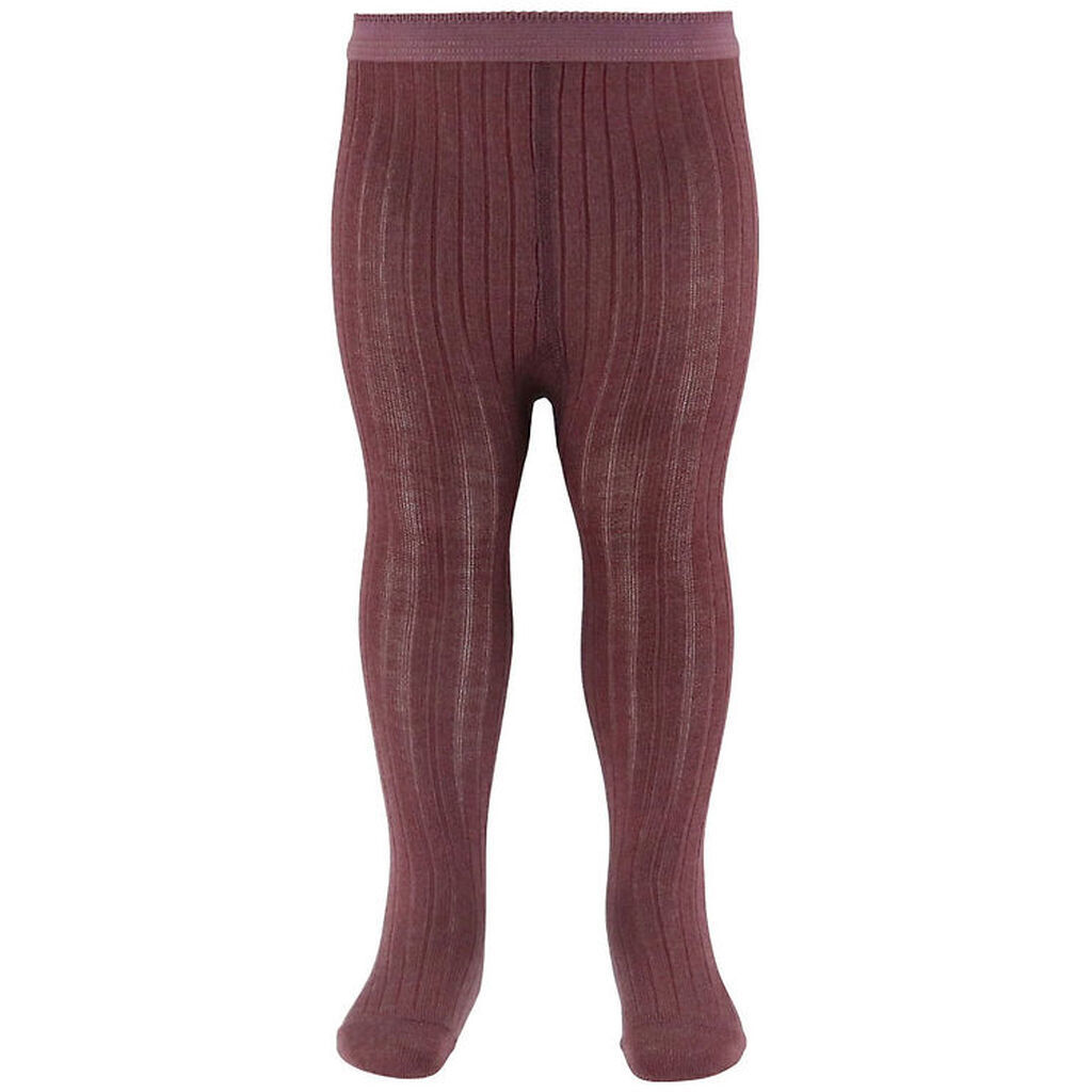 MP Strømpebukser - Uld - Rib - Grape Skin