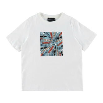 Emporio Armani T-shirt - Hvid m. Farver