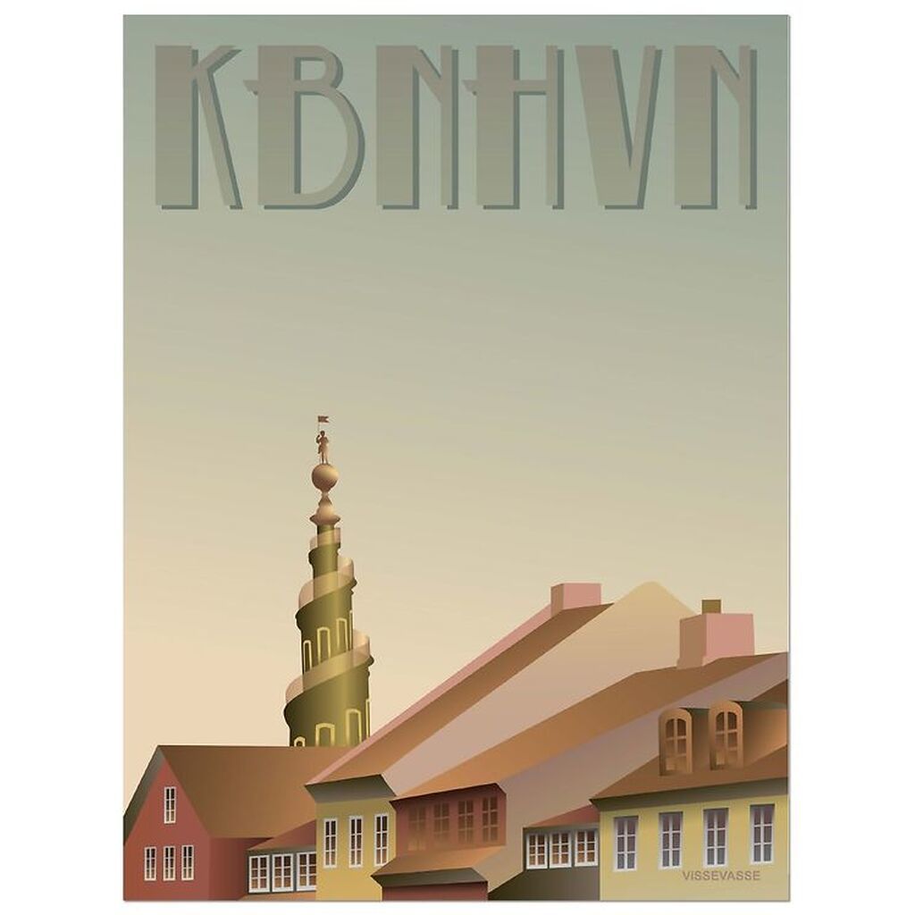 Vissevasse Plakat - 50x70 - København - Christianshavn
