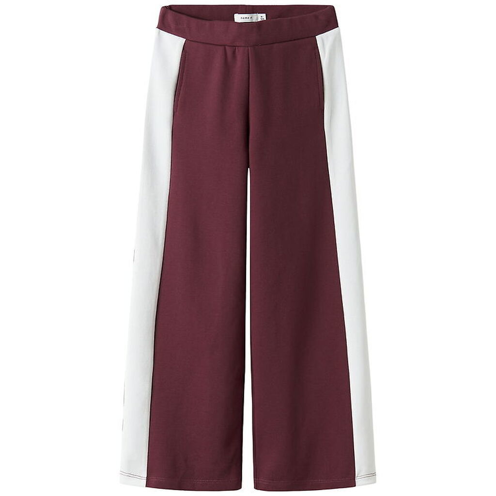 Name It Bukser - Piqué - NkfRivea - Wide - Burgundy