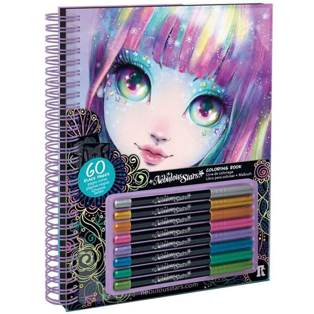 Nebulous Stars Malebog m. Tuscher - Sorte Sider - Isadora