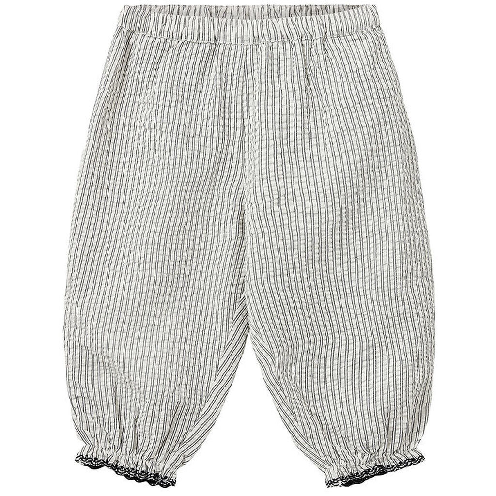 Sofie Schnoor Bukser - Black Thin Stripe