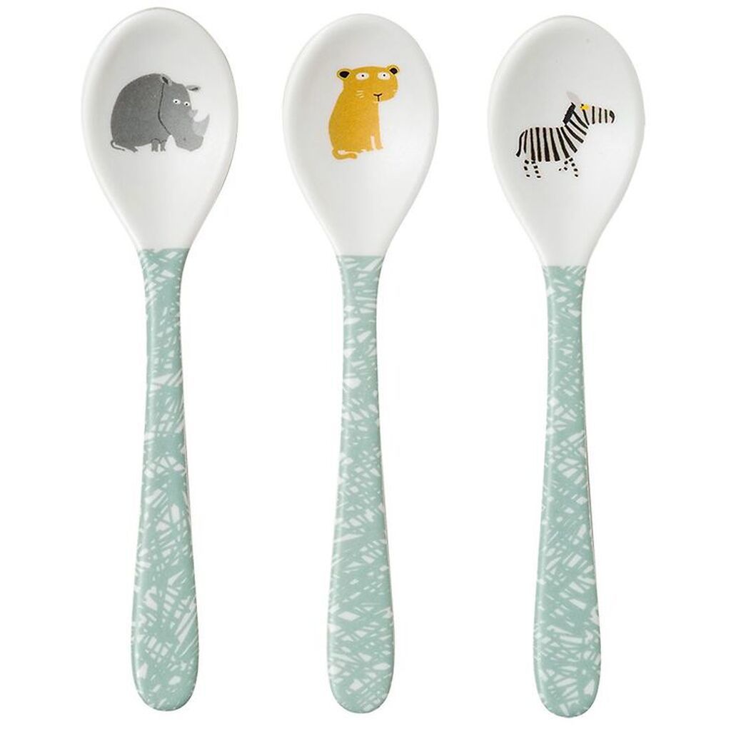 Petit Jour Paris Skeer - 3 stk - Melamin - Hvid/Blå m. Dyr