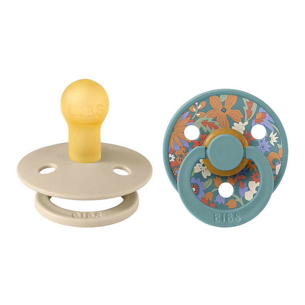 BIBS X Liberty Colour Sutter - 2-pak - Str. 2 - Rund - Hush Mix