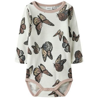 Name It Body l/æ - Uld - NbfWillitus - Snow White/Butterfly
