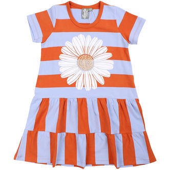 Danefæ Kjole - Danemiva - Light Rust/Lilla Daisy