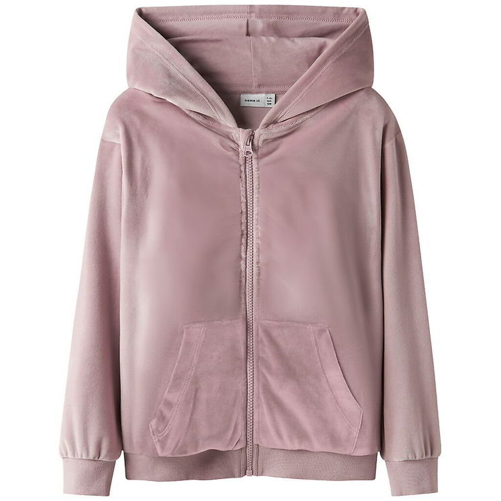 Name It Cardigan - Velour - NkfSelour - Keepsake Lilac