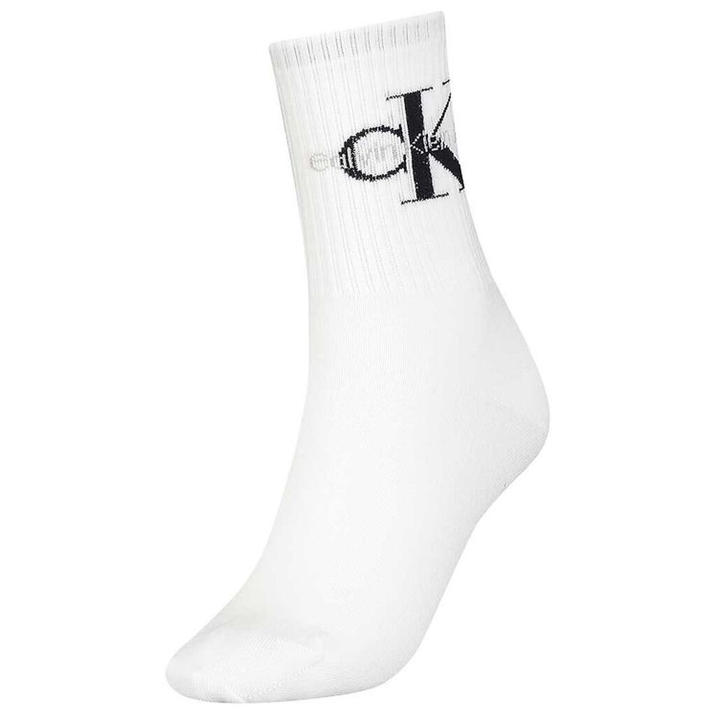 Calvin Klein Strømper - Rib - Hvid m. Logo