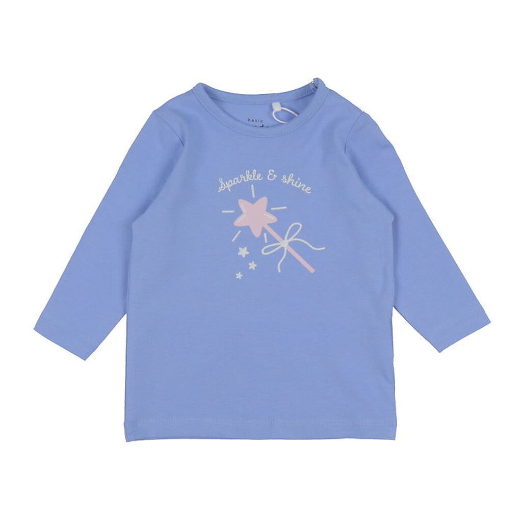Name It Bluse - NbfVubie - Cornflower Blue/Sparkle