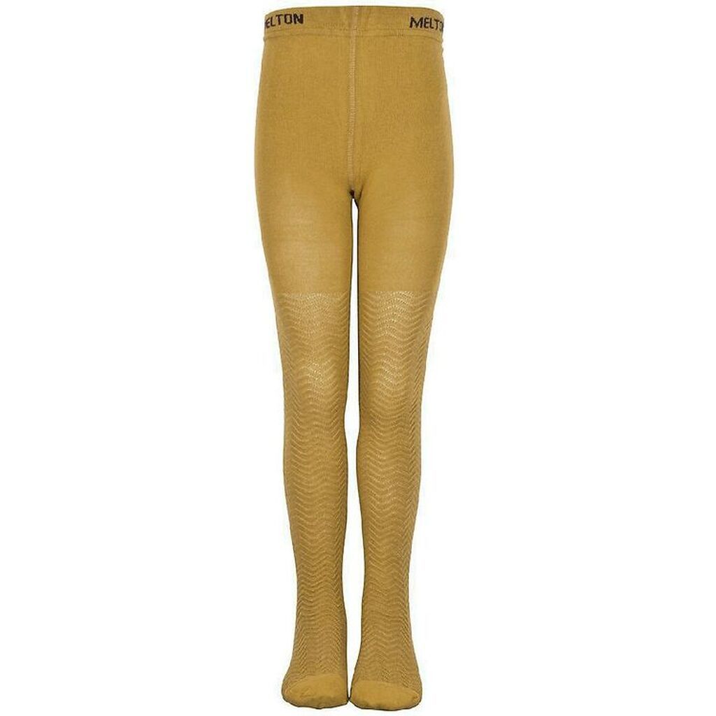 Melton Strømpebukser - Karrygul