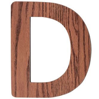 Sebra Træbogstaver - D