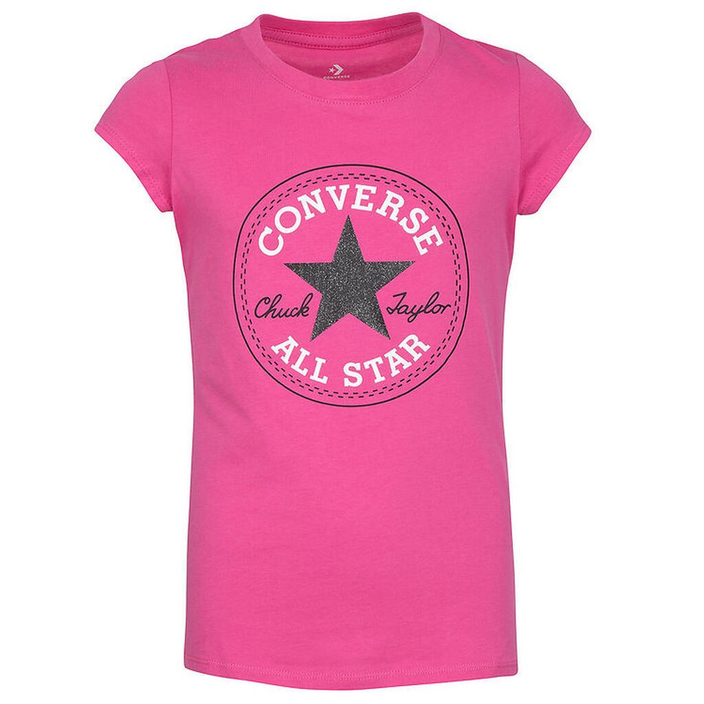 Converse T-shirt - Pink m. Logo