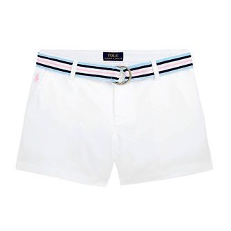 Polo Ralph Lauren Shorts - Classics - Hvid m. Bælte