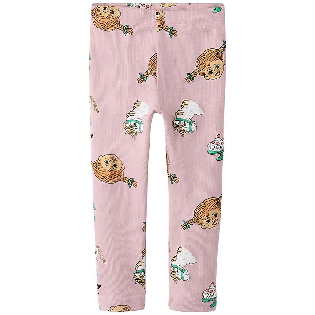 Name It Leggings - Rib - NmfSoca Pippi - Keepsake Lilac