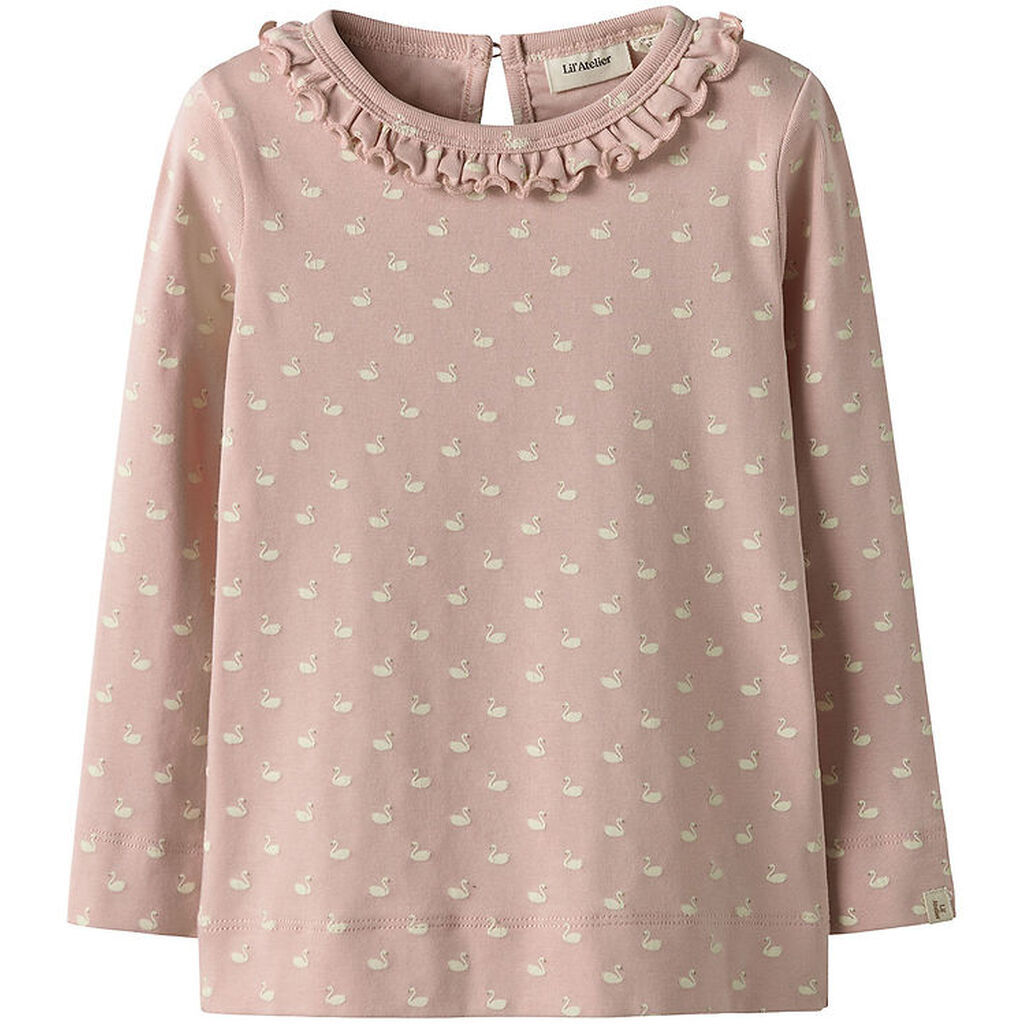 Lil' Atelier Bluse - NmfGayo - Peach Whip/Swans