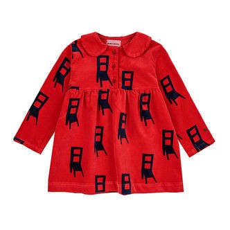 Bobo Choses Kjole - Velour - Have A Seat - Rød