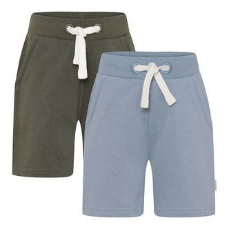 Minymo Shorts - 2-pak - Blå/Grøn