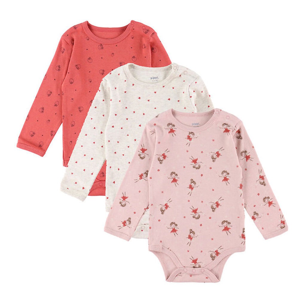 Pippi Body - 1 stk. - Assorteret - L/Æ - Pige