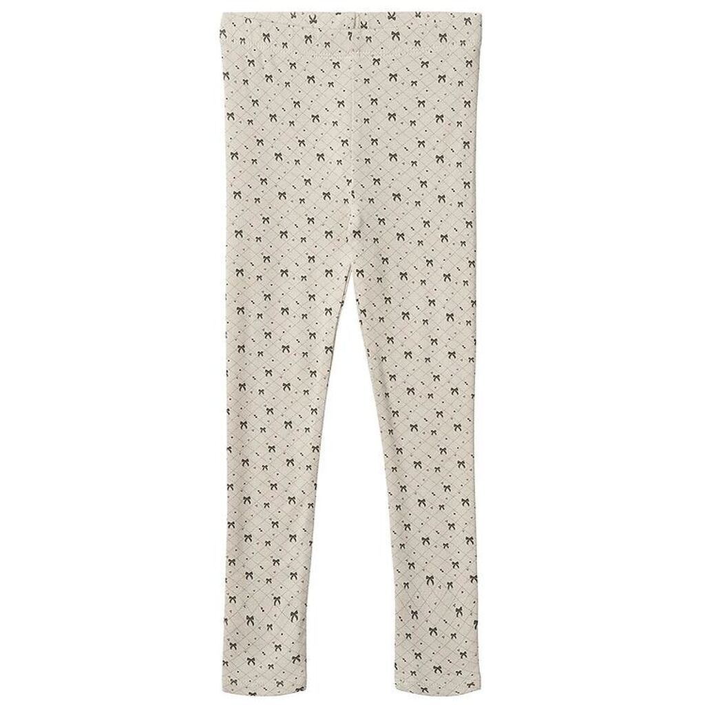 Fliink Leggings - Kelly - Sandshell m. Sløjfer