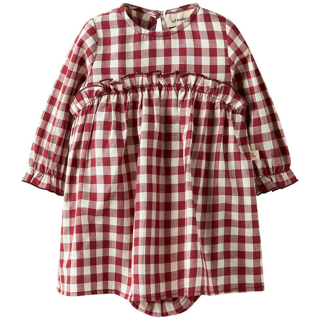 Lil Atelier Kjolebody l/æ - NmfRio - Red Dahlia