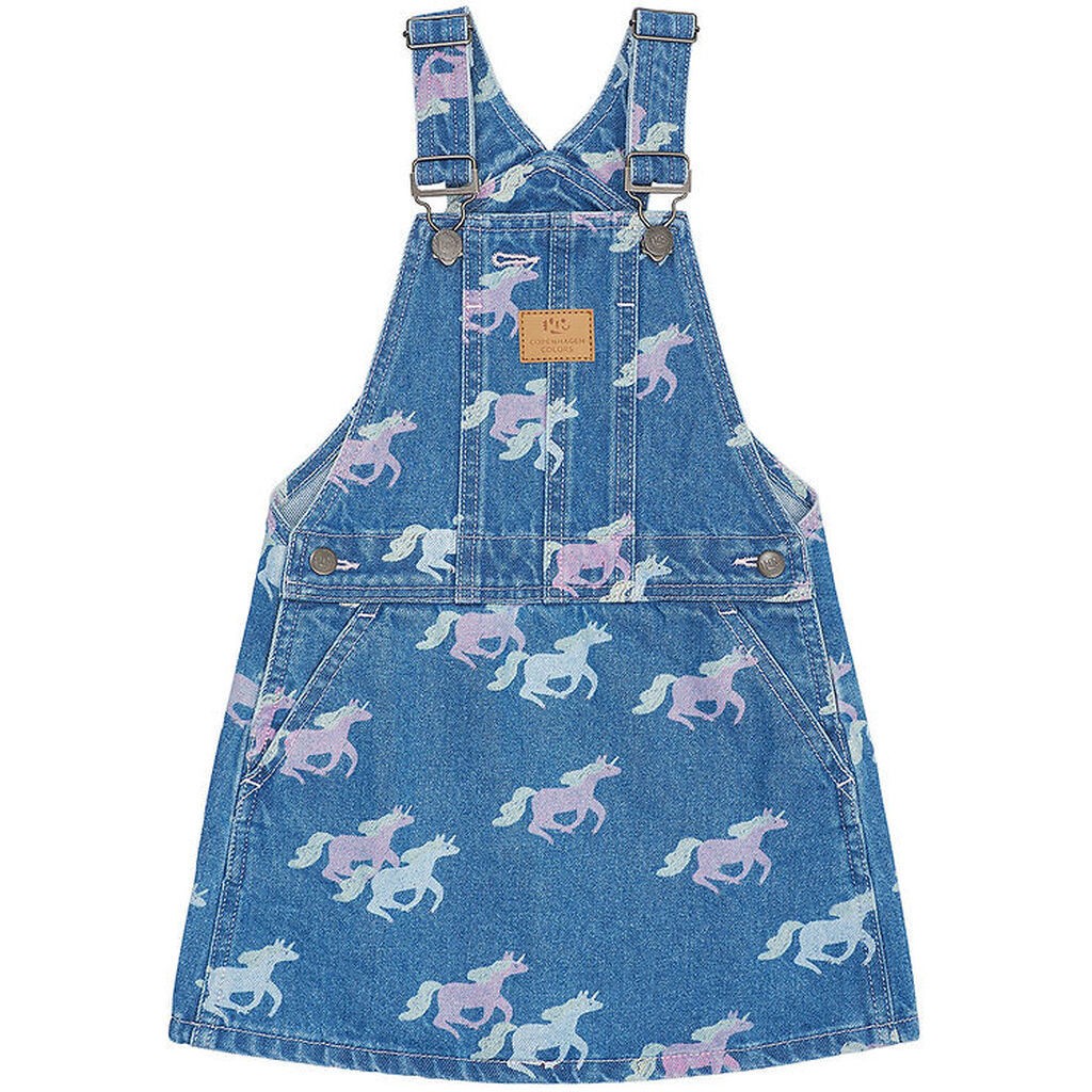 Copenhagen Colors Spencer - Denim - Unicorn Print - Blå