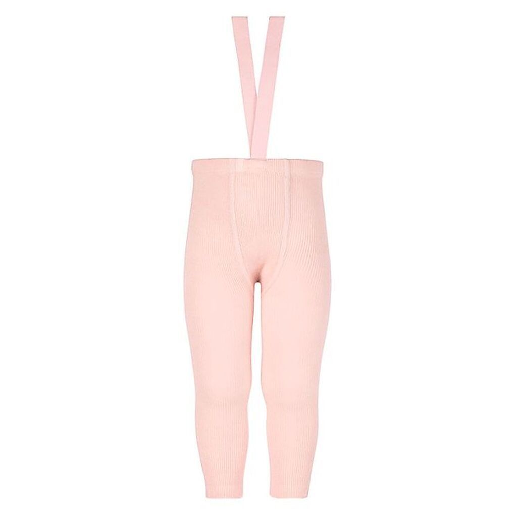 Condor Leggings m. Seler - Uld/Akryl - Pudderrosa