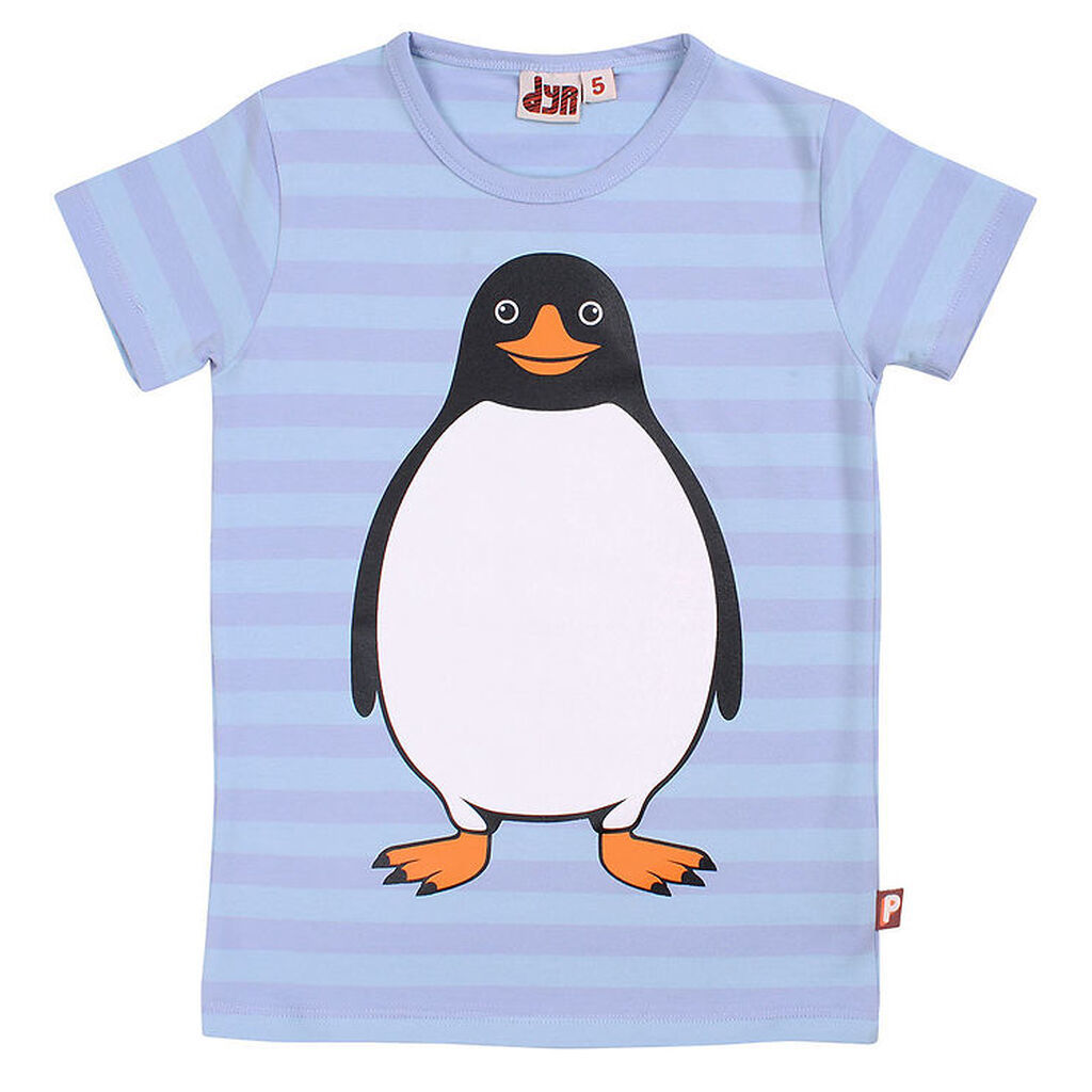 DYR T-shirt - DyrGrowl - Lila/Baby Blue Pingvin