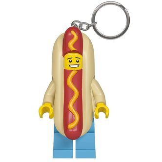 LEGOÂ® Nøglering m. Lommelygte - LEGOÂ® Hot Dog Man