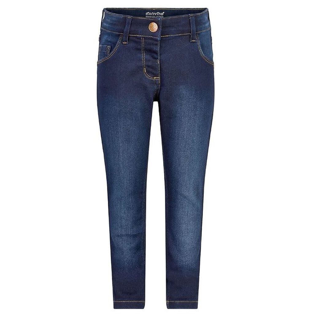 Minymo Bukser - Stretch Slim Fit - Mørkeblå Denim