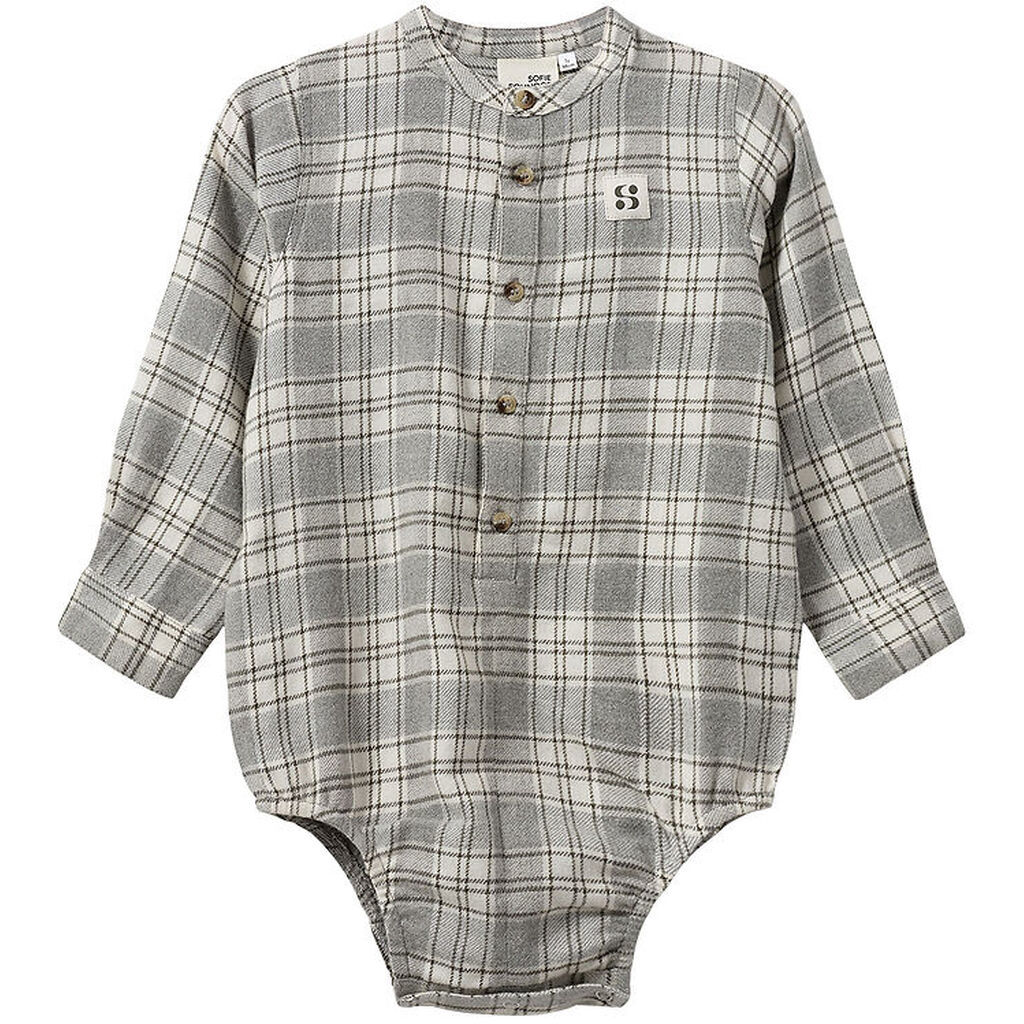 Sofie Schnoor Skjortebody - Khaki m. Tern