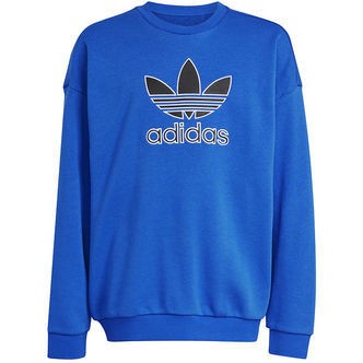 adidas Originals Sweatshirt - Trefoil Crew - Blå/Sort